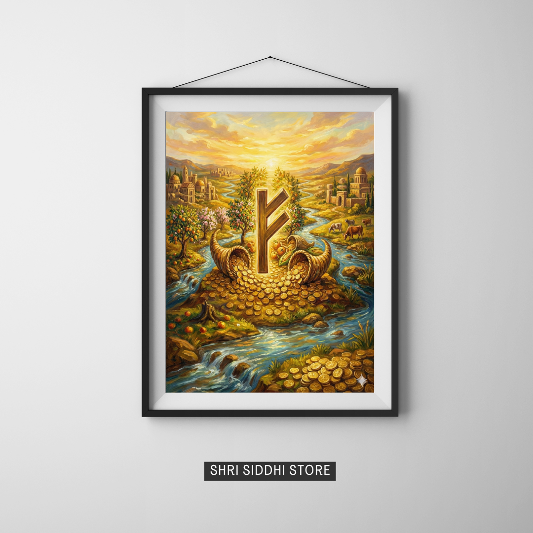 Fehu Rune for Wealth